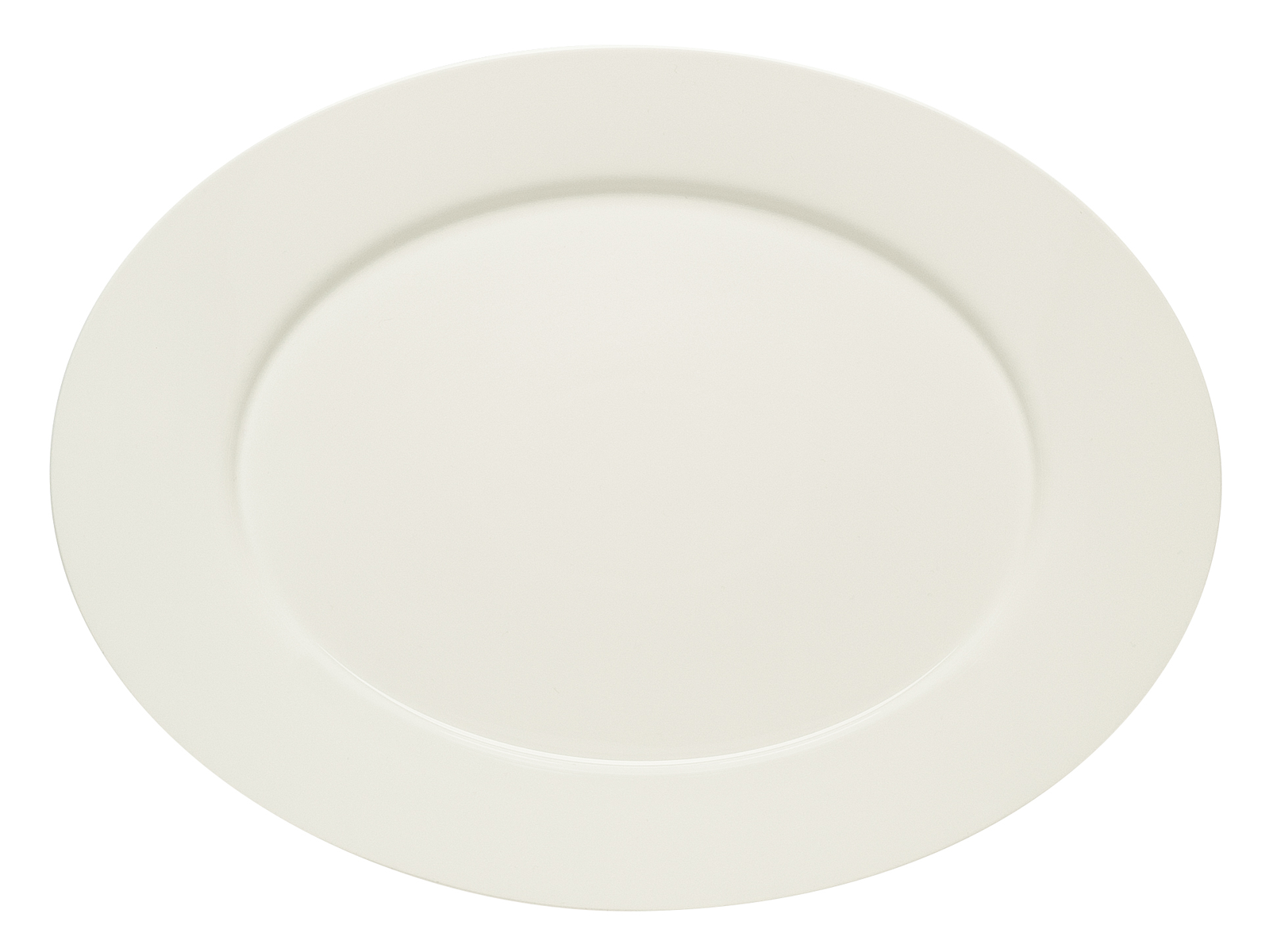 Bauscher, Purity - Platte oval Fahne, bonewhite, uni, 33 cm