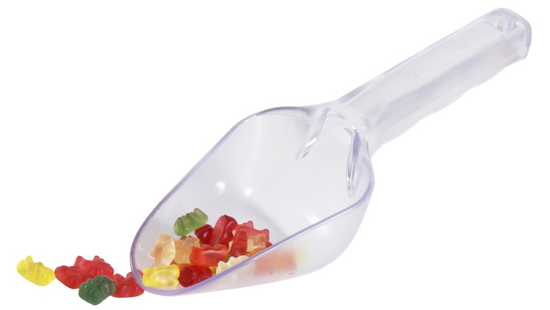 Mehrzweckschaufel glasklar, I: 0,175 ltr., 11 x 7 cm, L: 25,5 cm, PC