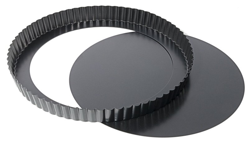 Quiche-, Tortenbodenform, 2-tlg., PTFE beschichtet, D: 32 cm, H: 2,5 cm