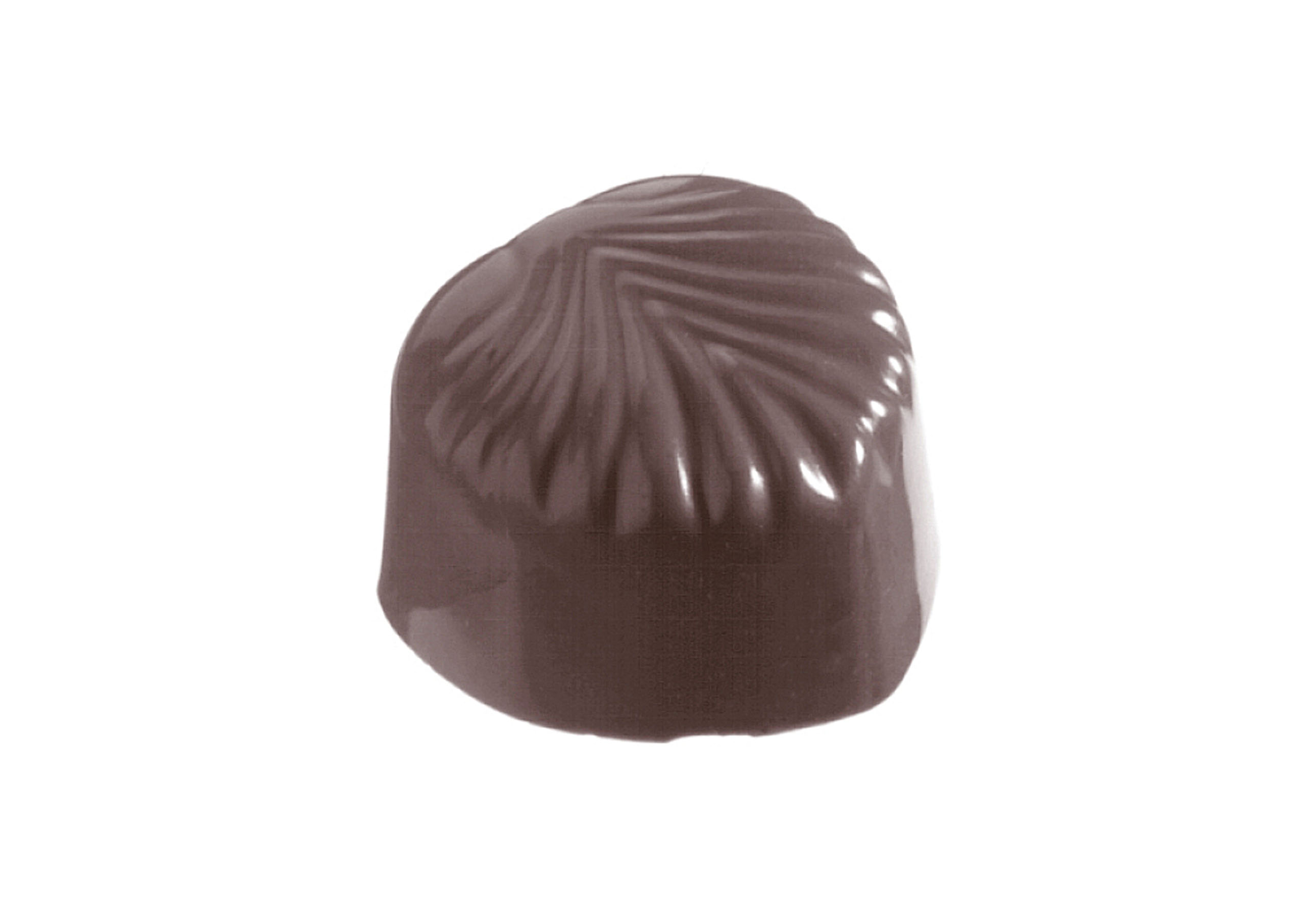 Schokoladen- Form Blattpraline, 275 x 135 mm, 3 x 8 Stück 29 x 28 x 17 mm