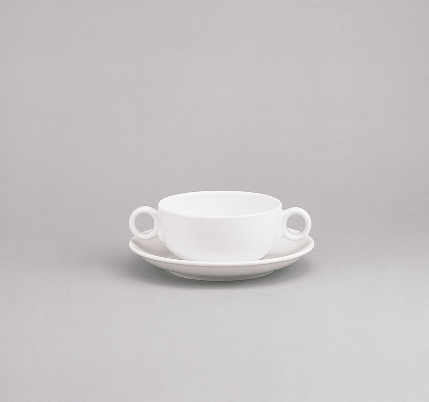 Schönwald, 98 - Suppen-Obere stpb. m. 2 Hkl., weiss, uni, 0,25 ltr.