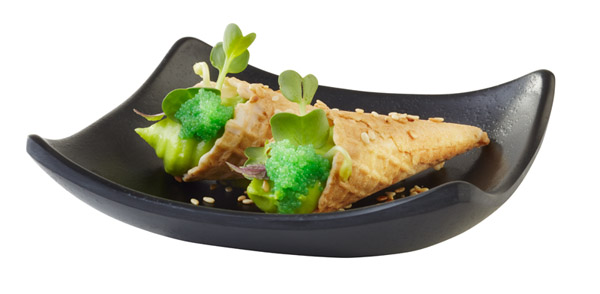 Schale ZEN 10,5 x 10,5 cm, H: 3 cm, 0,06 ltr., Melamin, weiss, Steinoptik