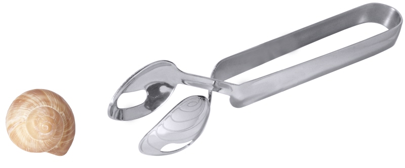 Schneckengabel, Edelstahl, L: 16,5 cm