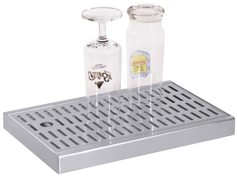 Tropfbleche, Abtropfen von Gläsern, Edelstahl, 44 x 27,5 cm