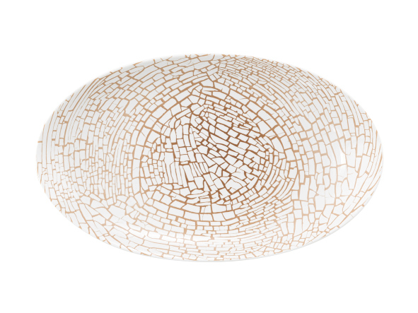 Seltmann Weiden, Liberty : Krakelee - Servierplatte oval, 24 x 14,5 cm
