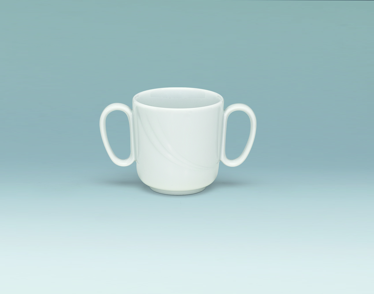 Bauscher Care, Donna Senior - Spezialbecher m. 2 Hkl., weiss, uni, 0,30 ltr.