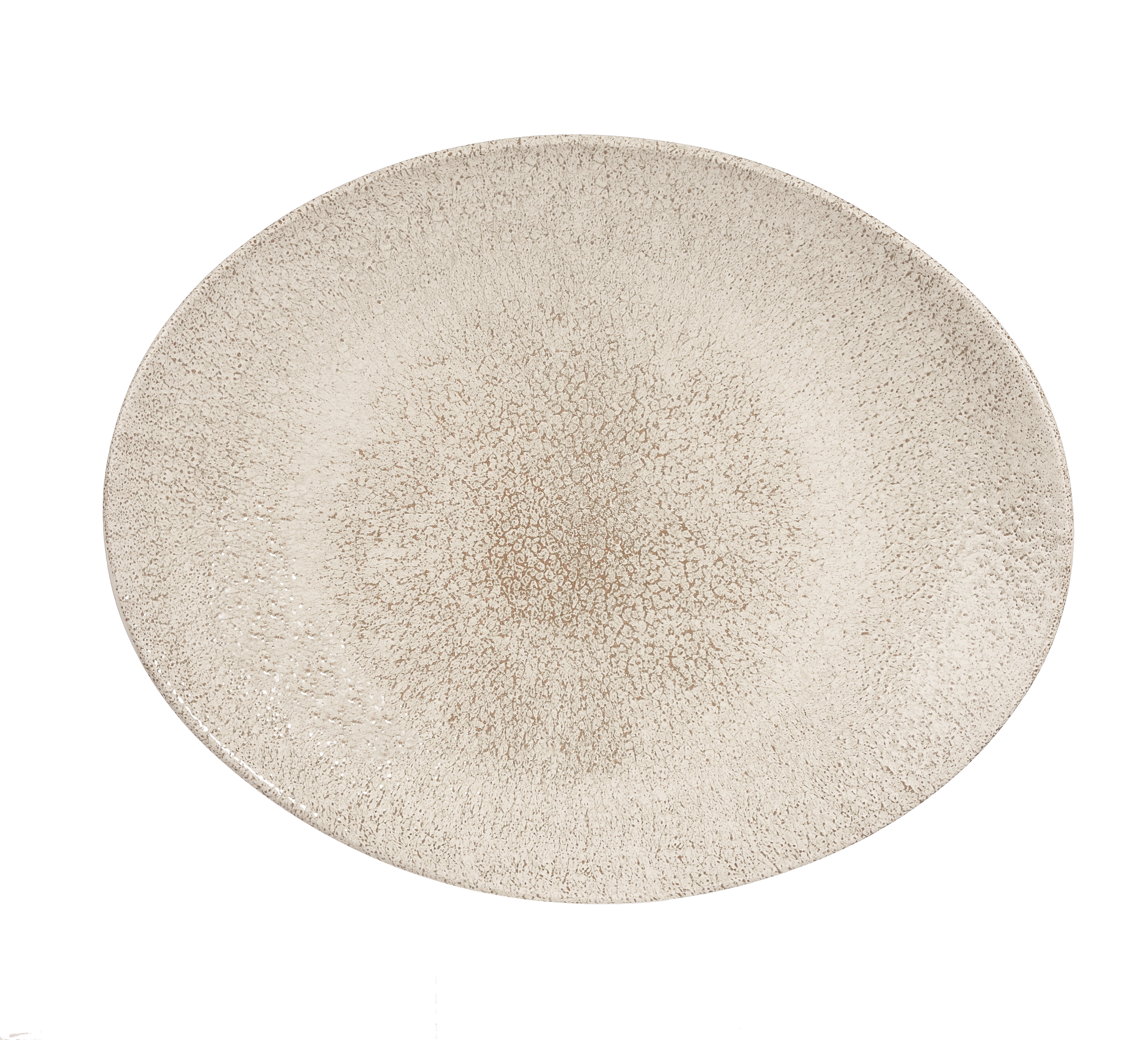 Churchill, Raku : Agate Grey - Teller/ Platte flach oval Coup 31,7 x 25,5 cm