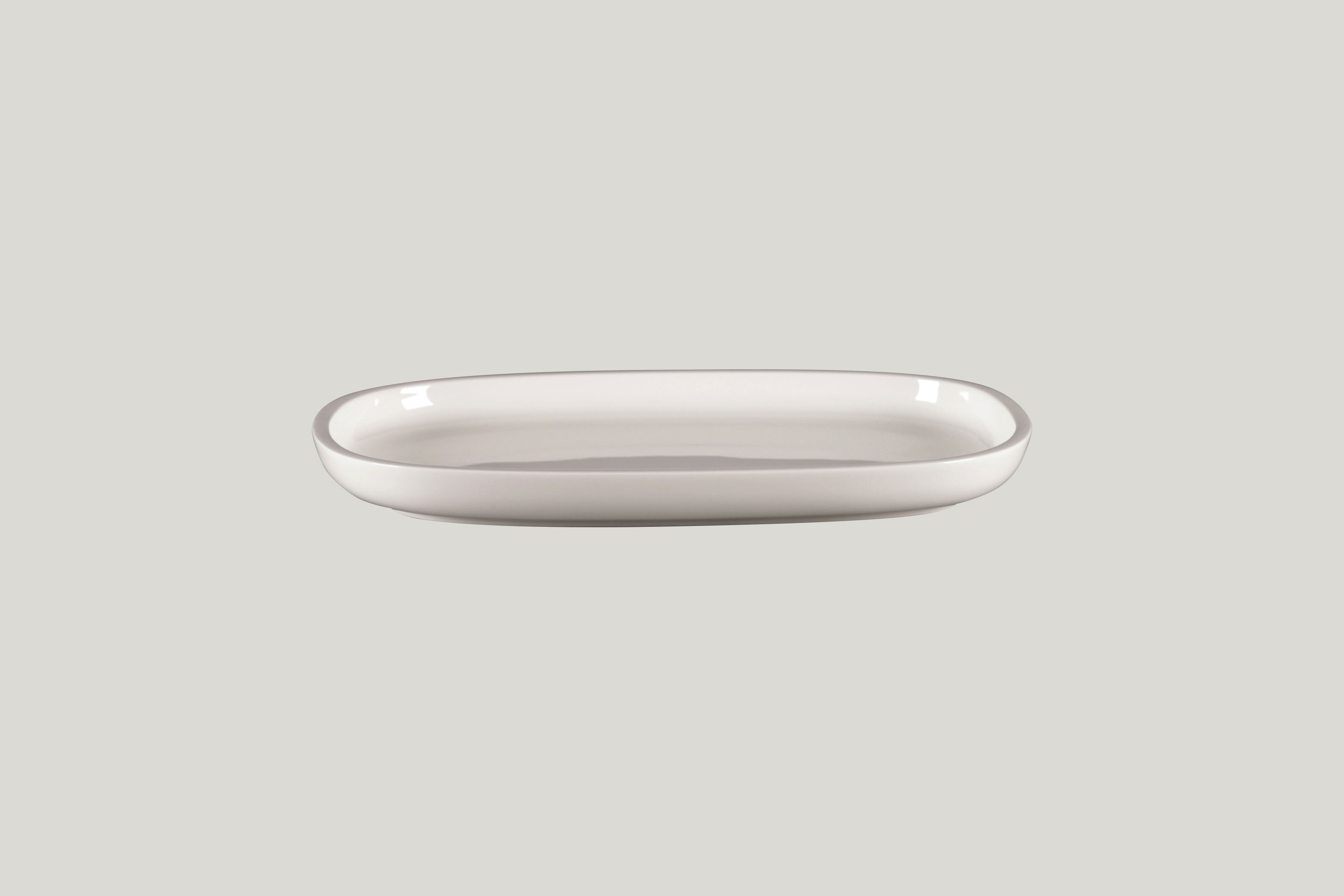 RAK, Ease : White - Platte oval flach 26,1 x 18 x 2,5 cm