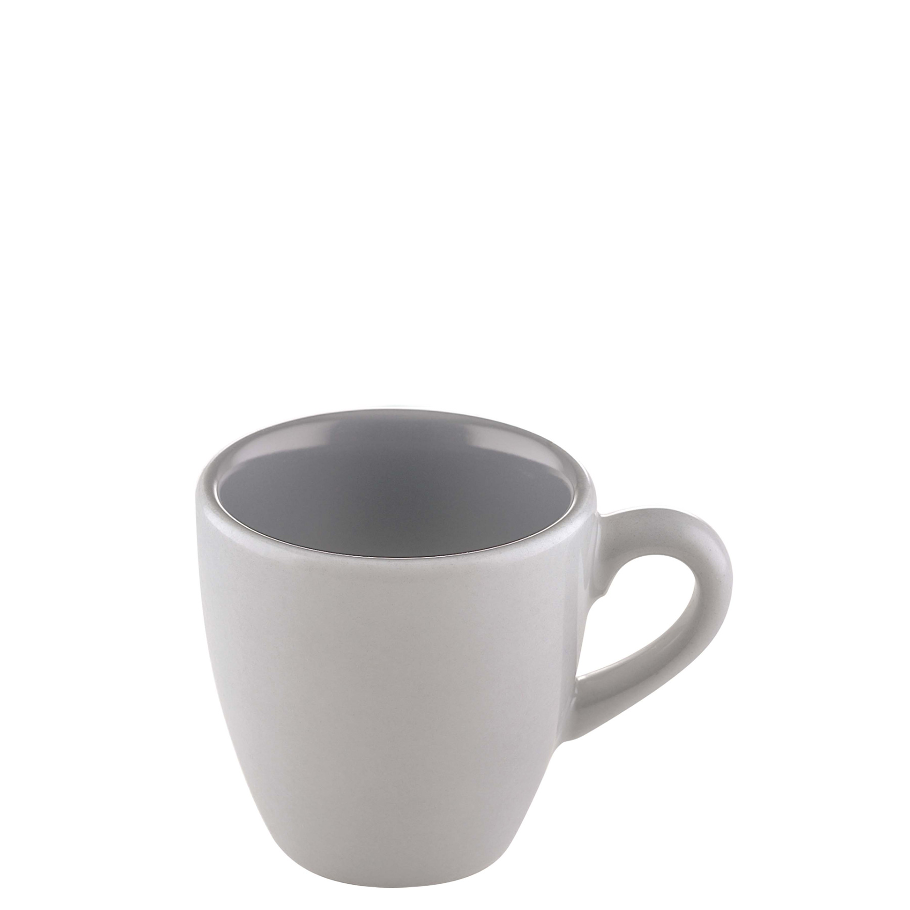 Bauscher, Sandstone : Dekor 700562 Gray Uni - Espresso-Obere hoch 0,09 ltr.