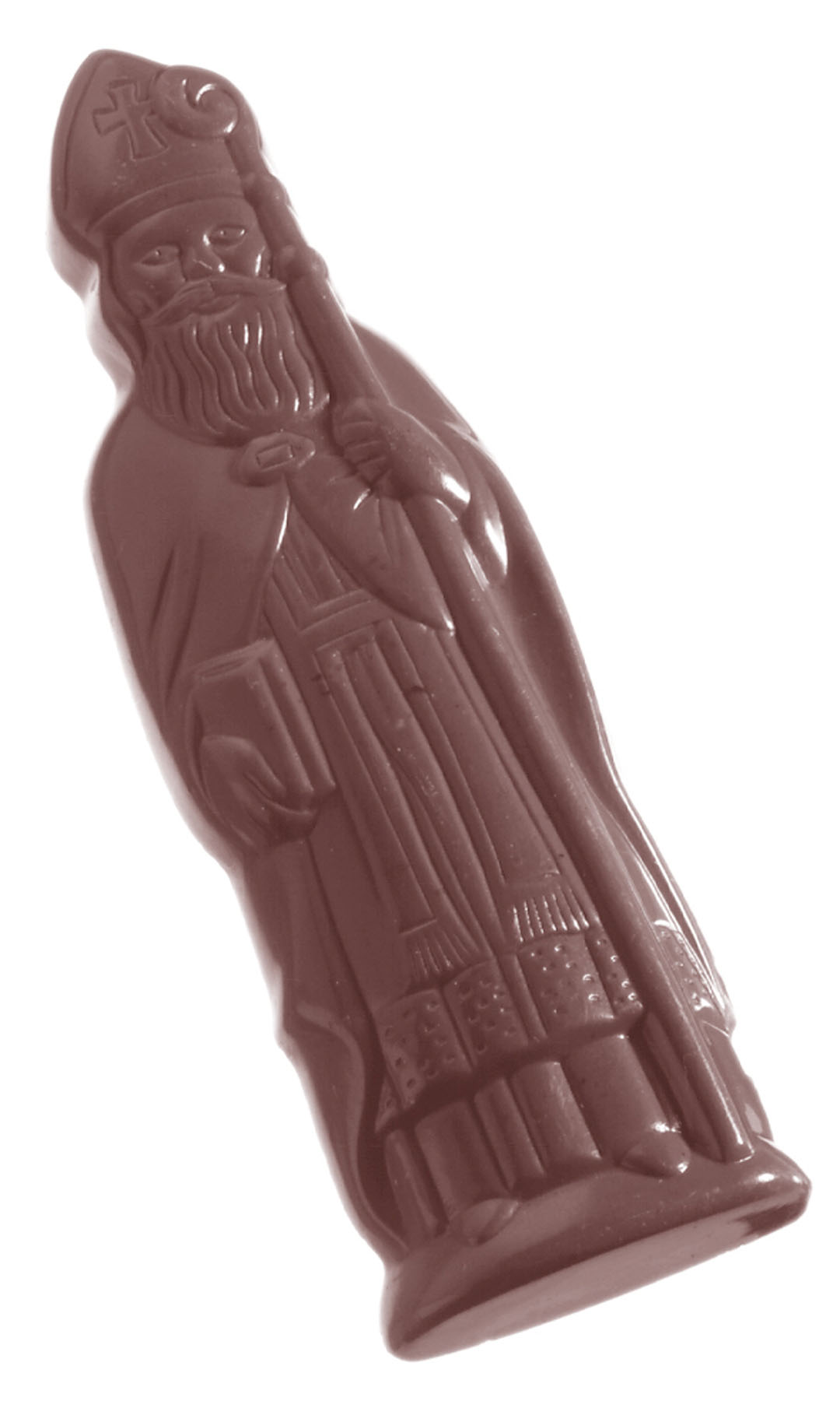 Schokoladen- Form Nikolaus, 275 x 135 mm, 1 x 6 Stück 110 x 36 x 10 mm