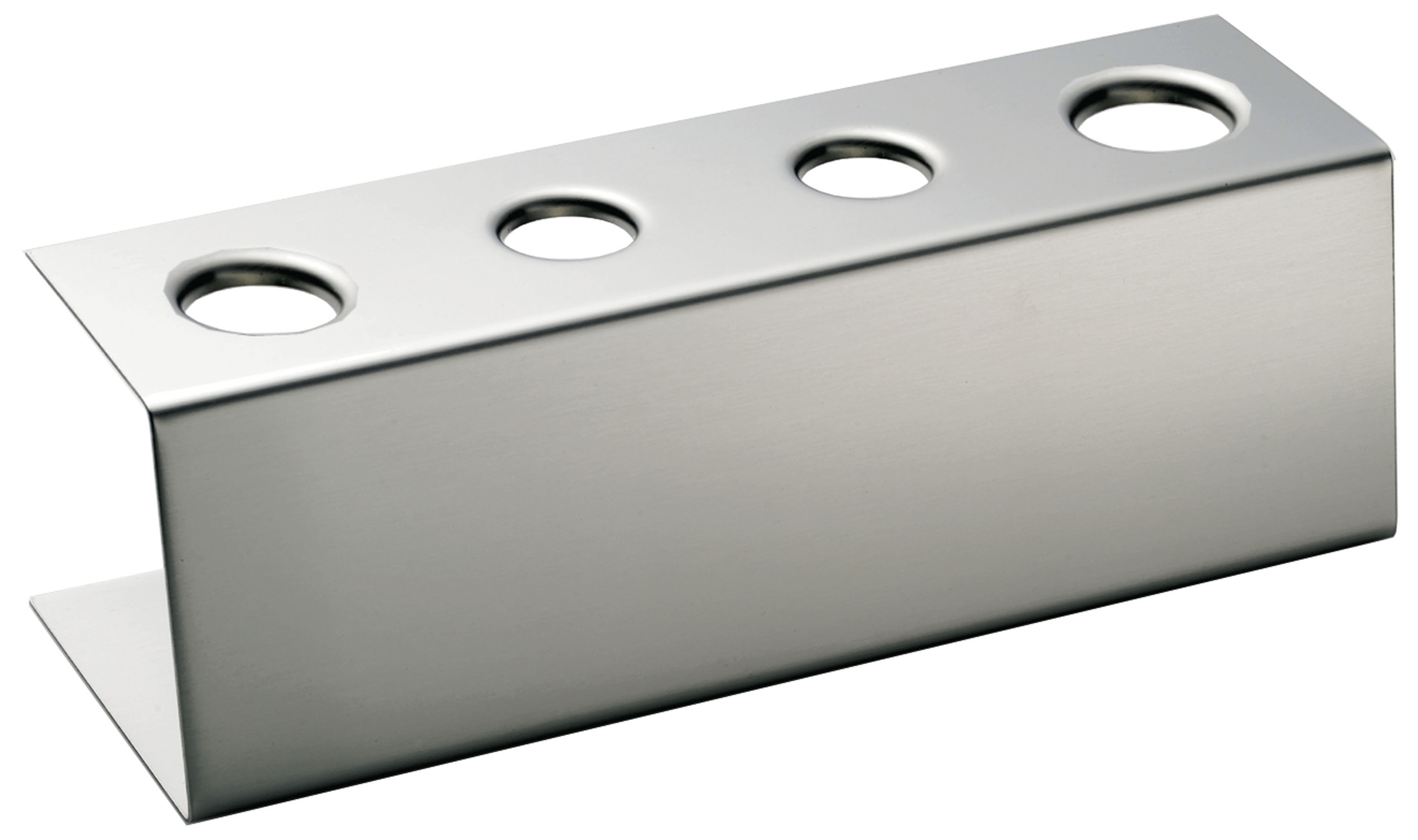 Eishörnchenhalter - Modell 304, Edelstahl, 4 Löcher D: 26 mm, LxBxH: 270 x 95 x 85 mm