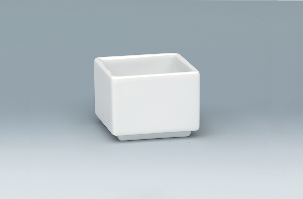 Schönwald, Unlimited - Schälchen eckig niedrig, weiss, uni, 5,1 cm/ 0,05 ltr.