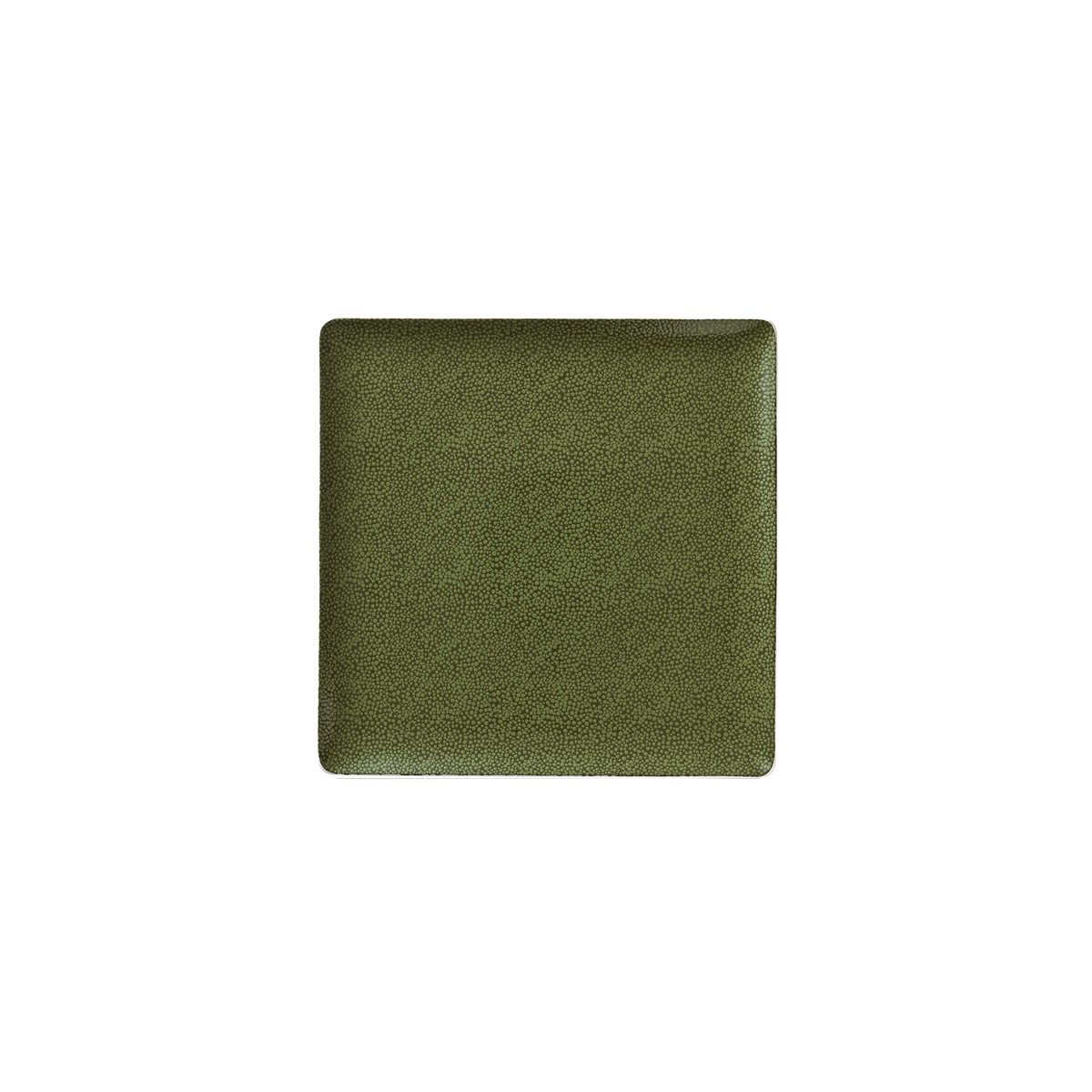 Bauscher, Purity : 425914 Pearls Greens - Teller flach quadratisch Coup, bonewhite, 9 x 9 cm