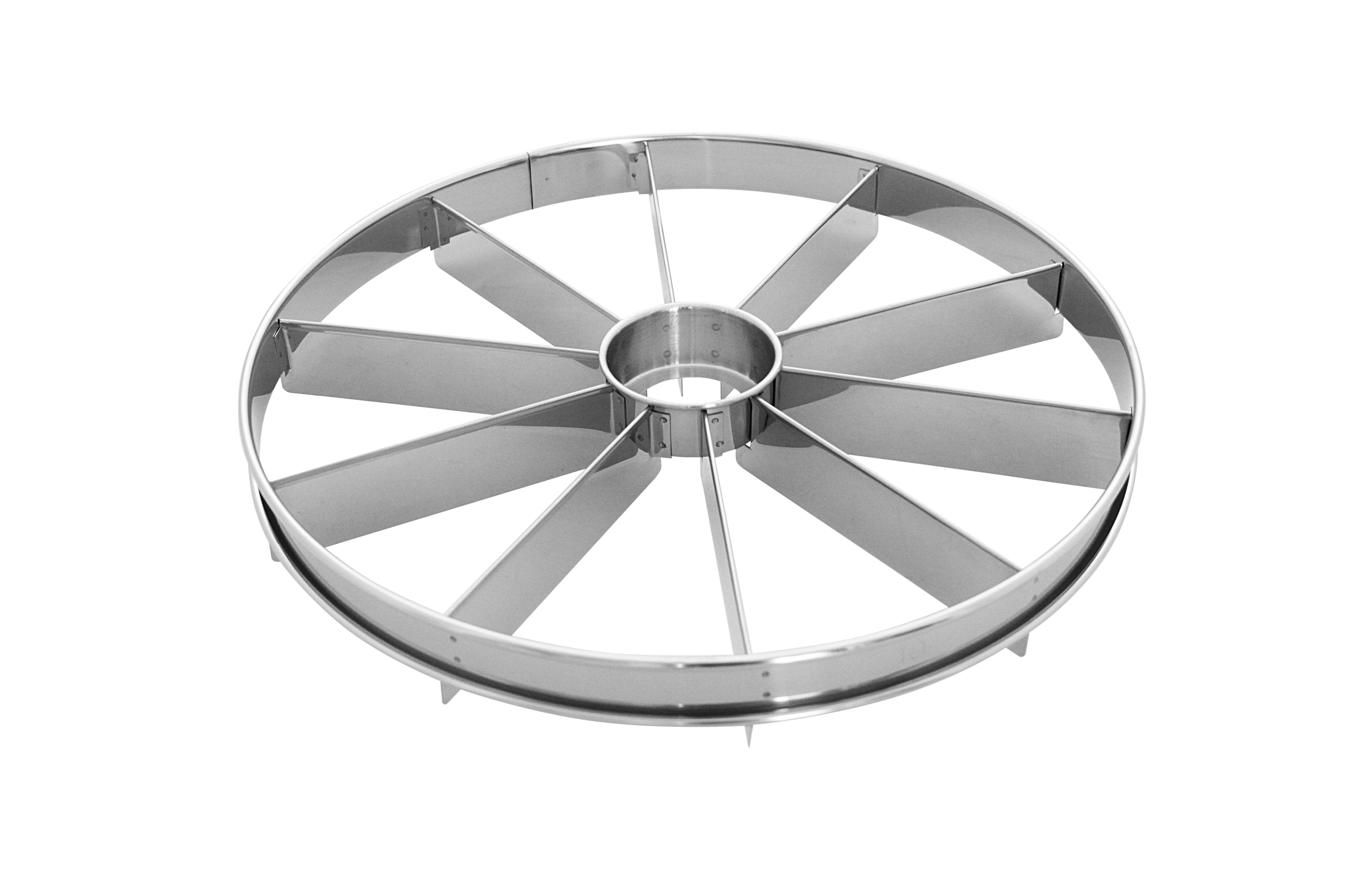 Tortenteiler, 10 Teilungen, Edelstahl, D: 33 cm, H: 2,8 cm