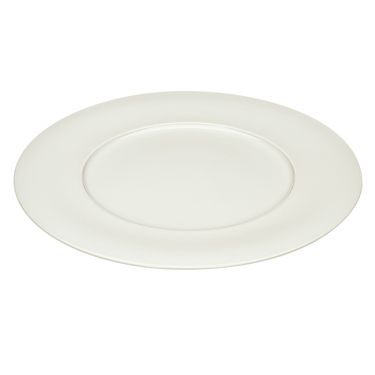 Schönwald, Delight - Teller flach Fahne, bonewhite, uni, 31 cm