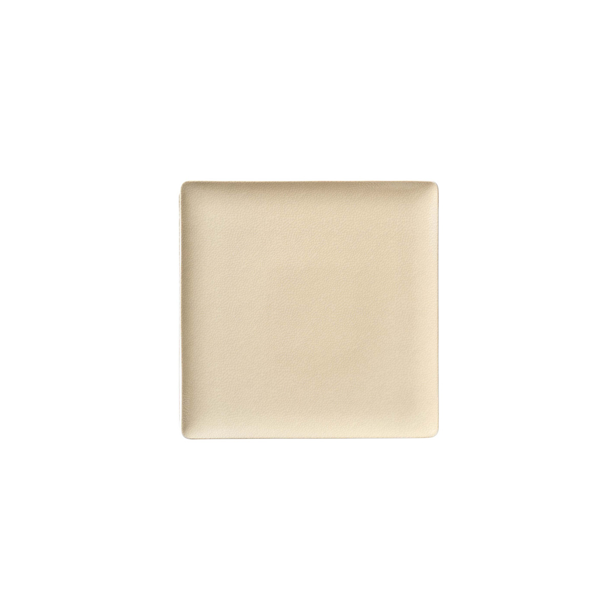 Bauscher, Purity : 425782 Pearls Champagne - Teller flach quadratisch Coup, bonewhite, 9 x 9 cm