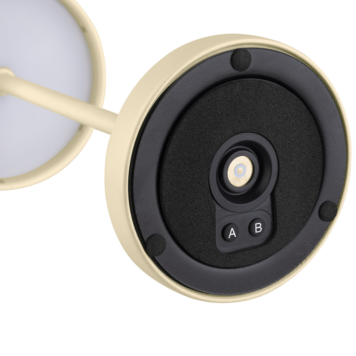 Tischleuchte MERLE MINI, Metall, Farbe: sandfarben, 1x LED 1,0 W / 100 lm, dimmbar in 3 Stufen, D: 9 cm, H: 25 cm