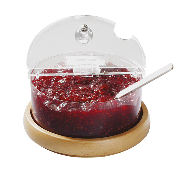 Kühlschale Mini Holz TOP FRESH, D: 14 cm, H: 9 cm, 0,6 ltr., 4-teilig, Buchen-Holz