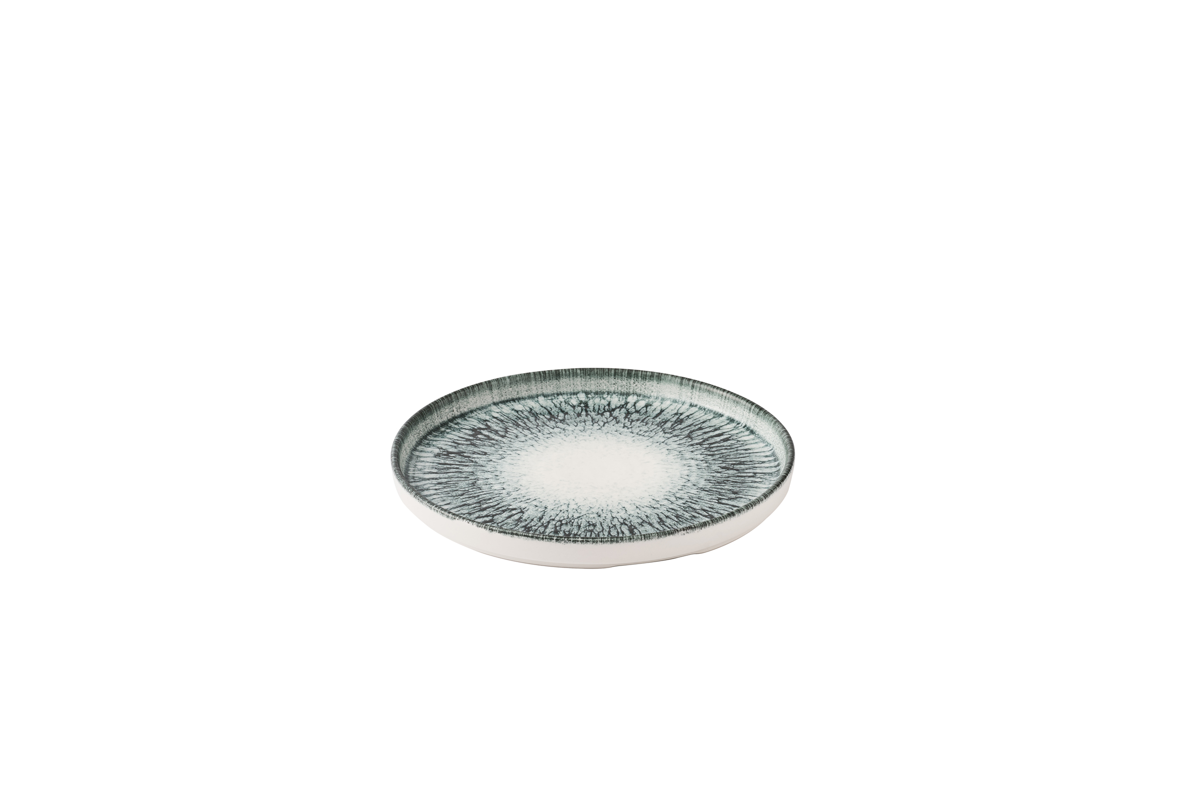 Churchill, Inked Lumé : Midnight Blue - Teller flach m. erhöhten Rand, 21 x 2 cm