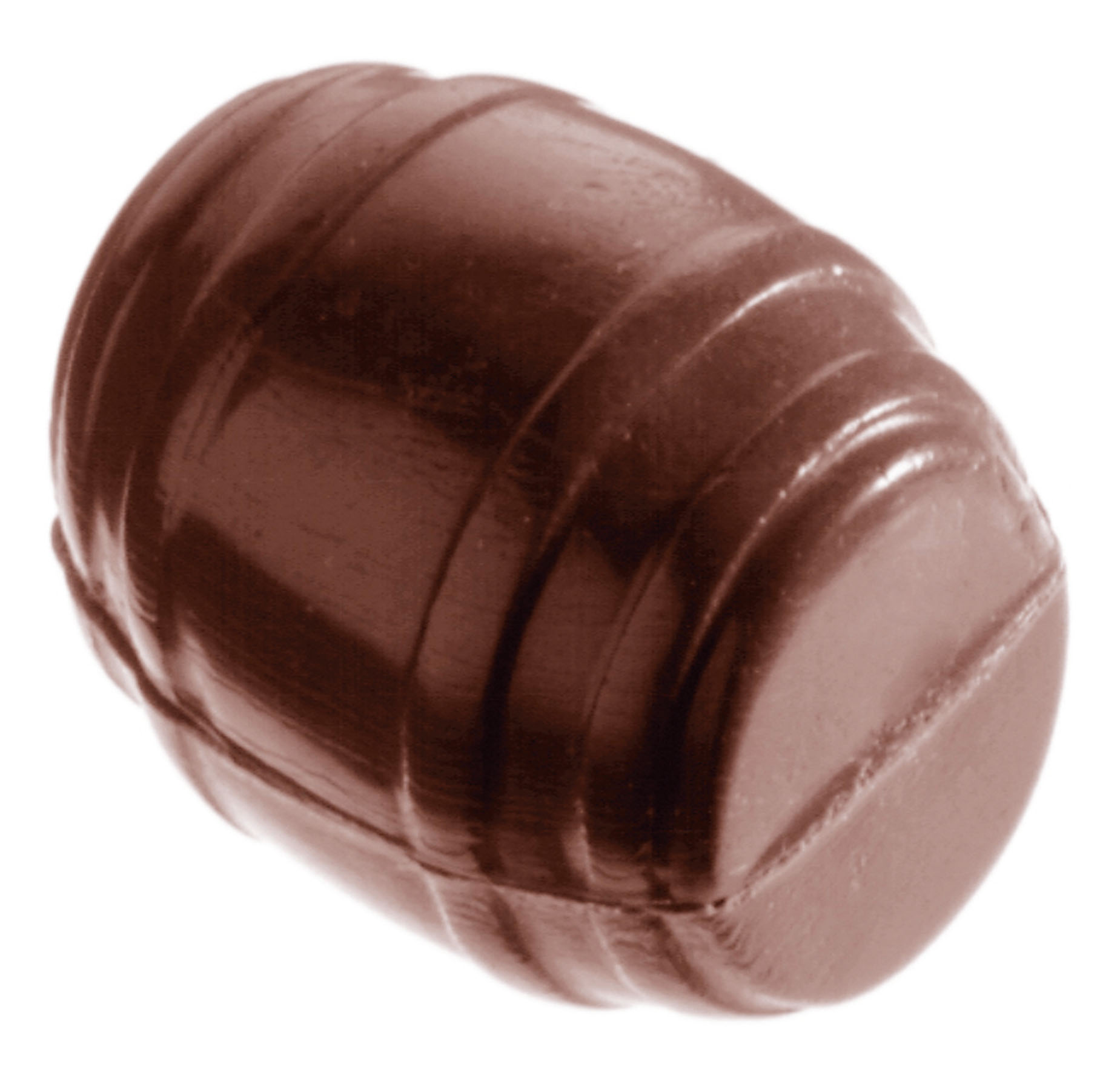 Schokoladen- Form Fass, Doppelform, 275 x 135 mm, 3 x 9 Stück 30 x 24 x 11 mm