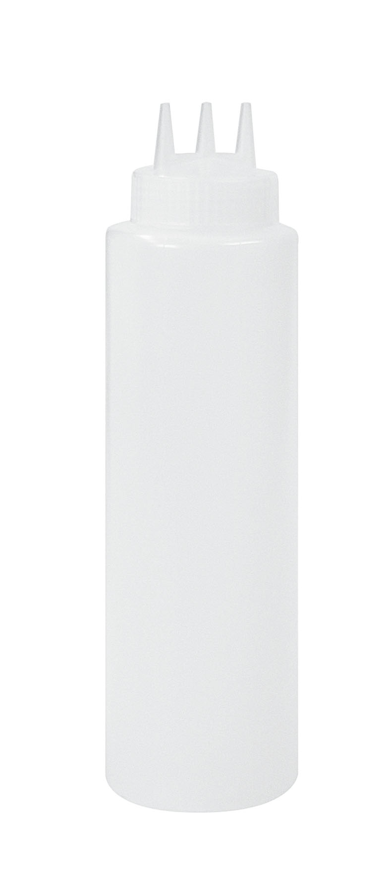 Quetschflasche m. 3 Öffnungen 950 ml für Flaschenwärmer, weiss, H: 281 mm x 80 mm