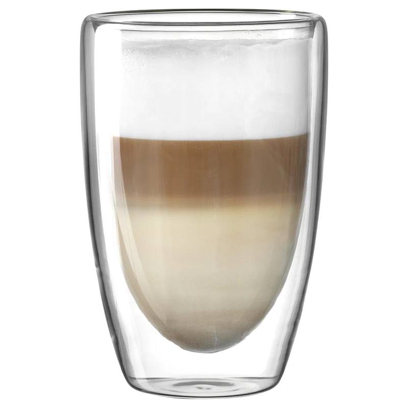 Leonardo, Duo : Latte Macchiato-Becher doppelwandig, 2er-Set, I: 400 ml, D: 9 cm, H: 14 cm