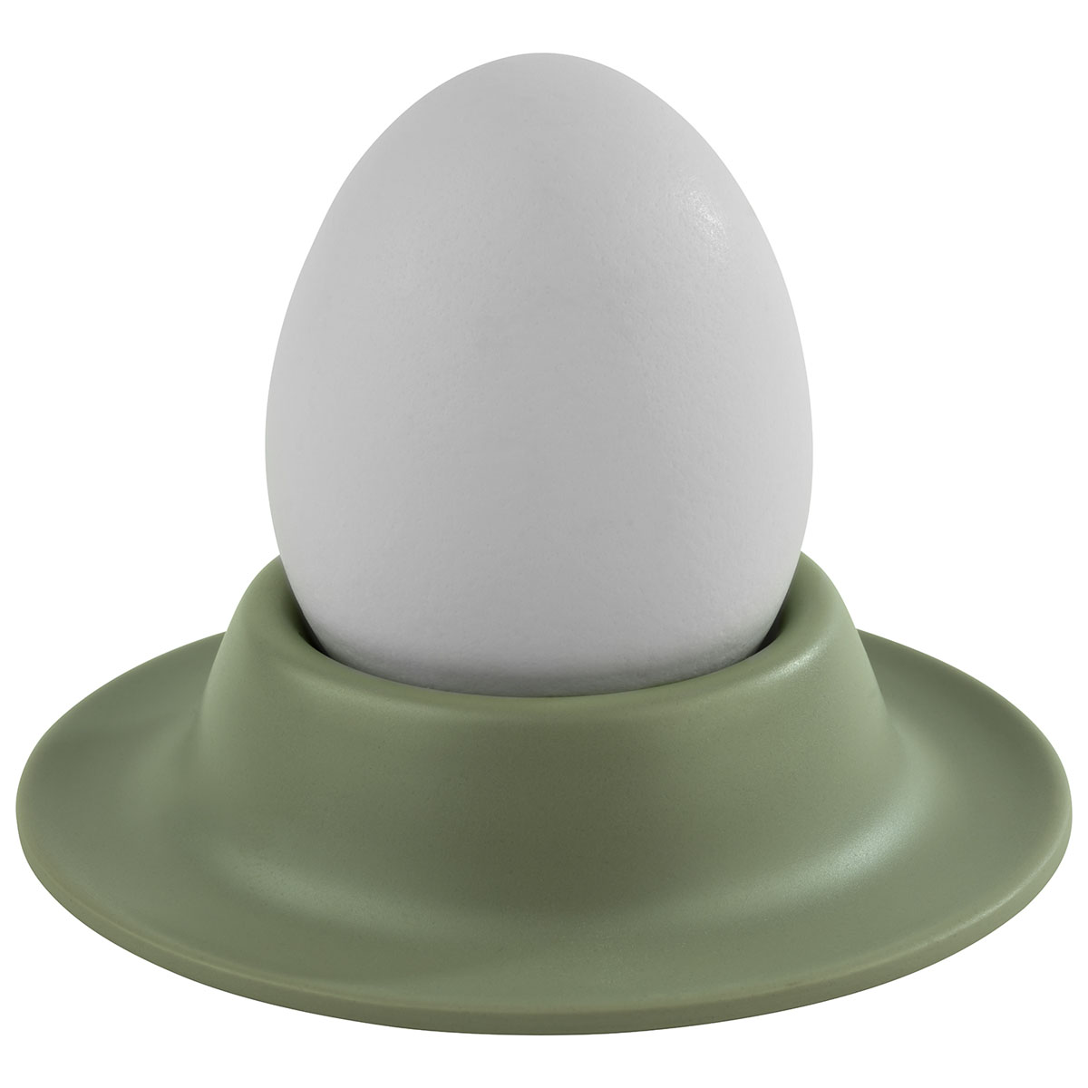 Eierbecher EGGY, 4er-Set, Melamin, D: 8,5 cm, H: 2 cm, Fb. gruen matt