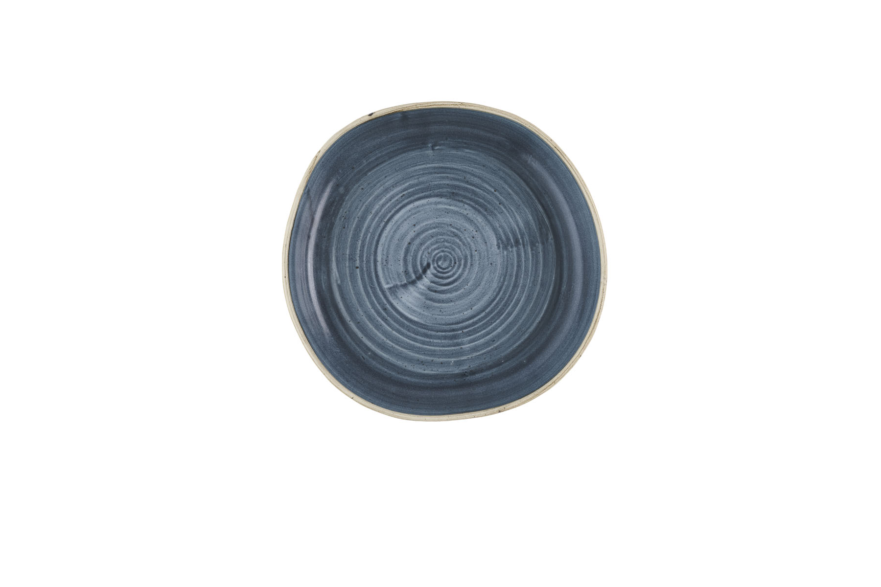 Churchill, Stonecast : Blueberry - Teller tief organisch m. erhöhten Rand, 23 x 4,5 cm