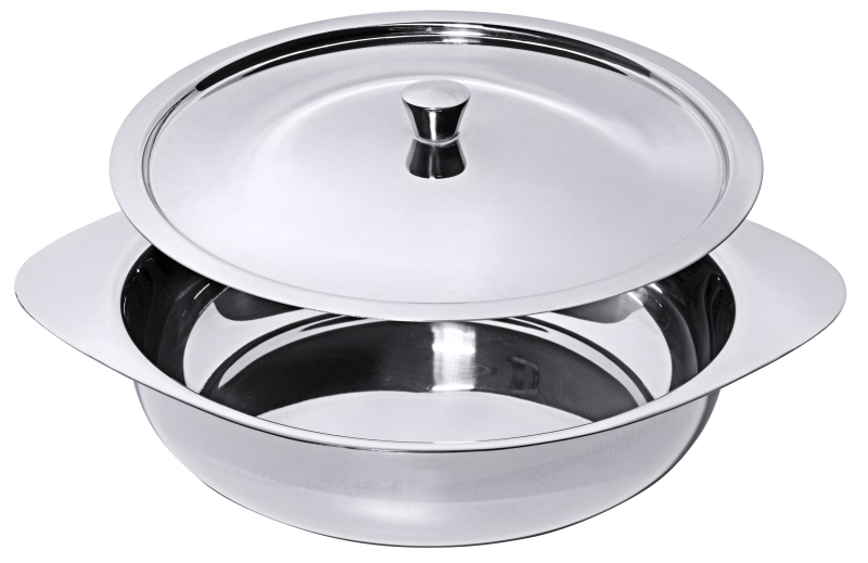 Beilageschüssel, flach, Edelstahl, I: 0,25 ltr., D: 12 cm, H: 3,5 cm