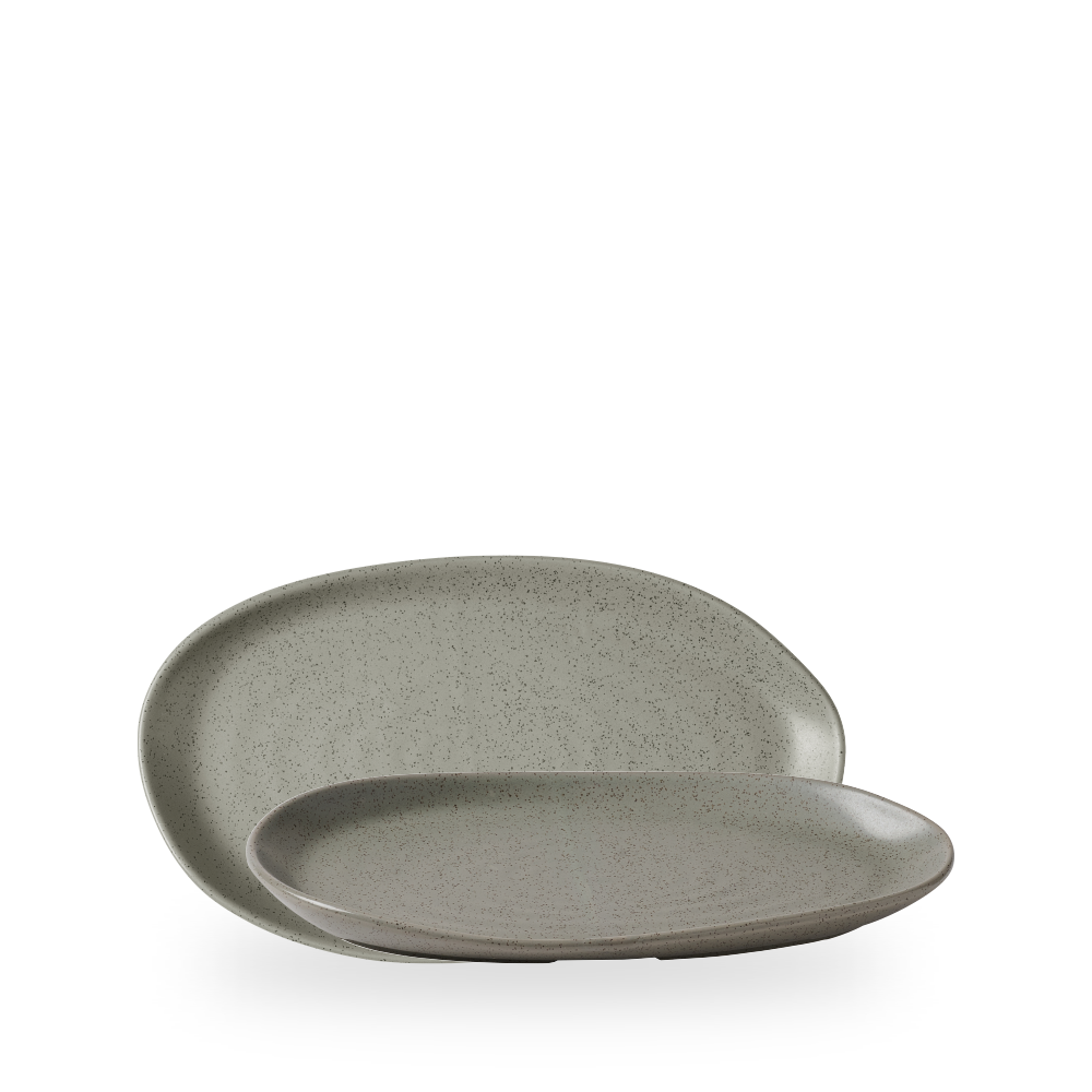 Churchill, Stonecast Natural : Peppercorn Grey - Platte Organisch, 26 x 15 cm