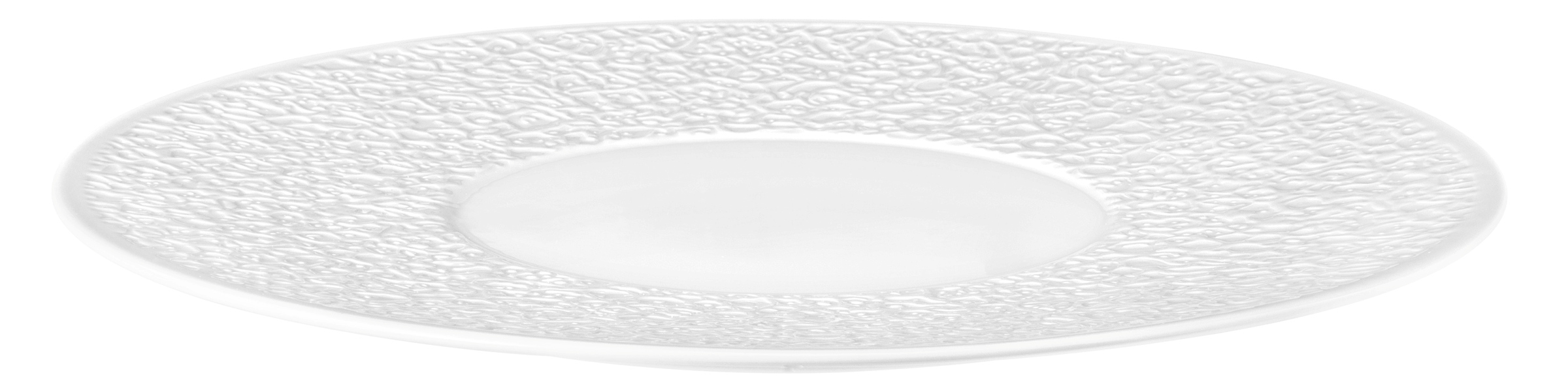 Seltmann Weiden, Nori : Weiss - Platzteller flach, breites Relief, 33 cm