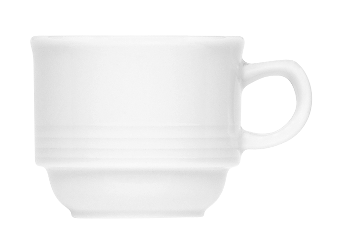 Bauscher, Dialog - Espresso-Obere stpb., weiss, uni, 0,09 ltr.