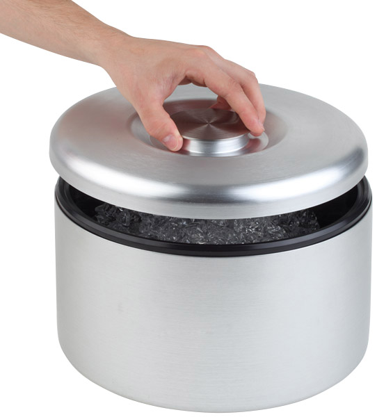 Eisbox D: 18,5 cm, H: 20 cm, I: 5 ltr., Aluminium eloxiert