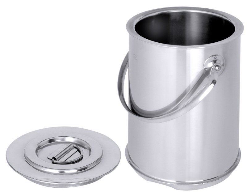 Transportbehälter isoliert, I: 5 ltr., D: 17,5 cm, H: 27 cm, Edelstahl