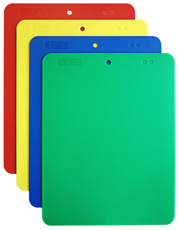Schneidmatten, flexibel, Set mit 4 Farben, LDPE, 37 x 29 cm