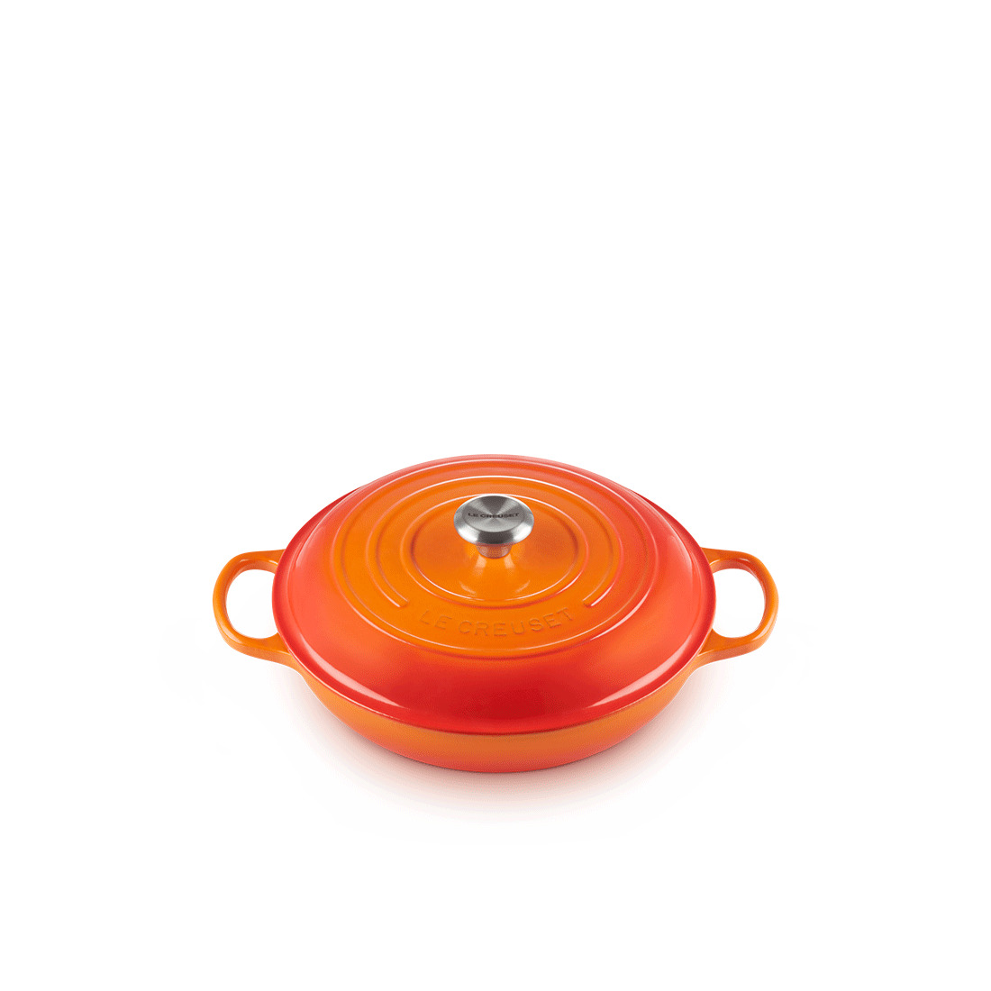 Le Creuset, Gusseisen - Gourmet-Profitopf Signature, 30 cm/ 3,5 ltr., Fb. Ofenrot