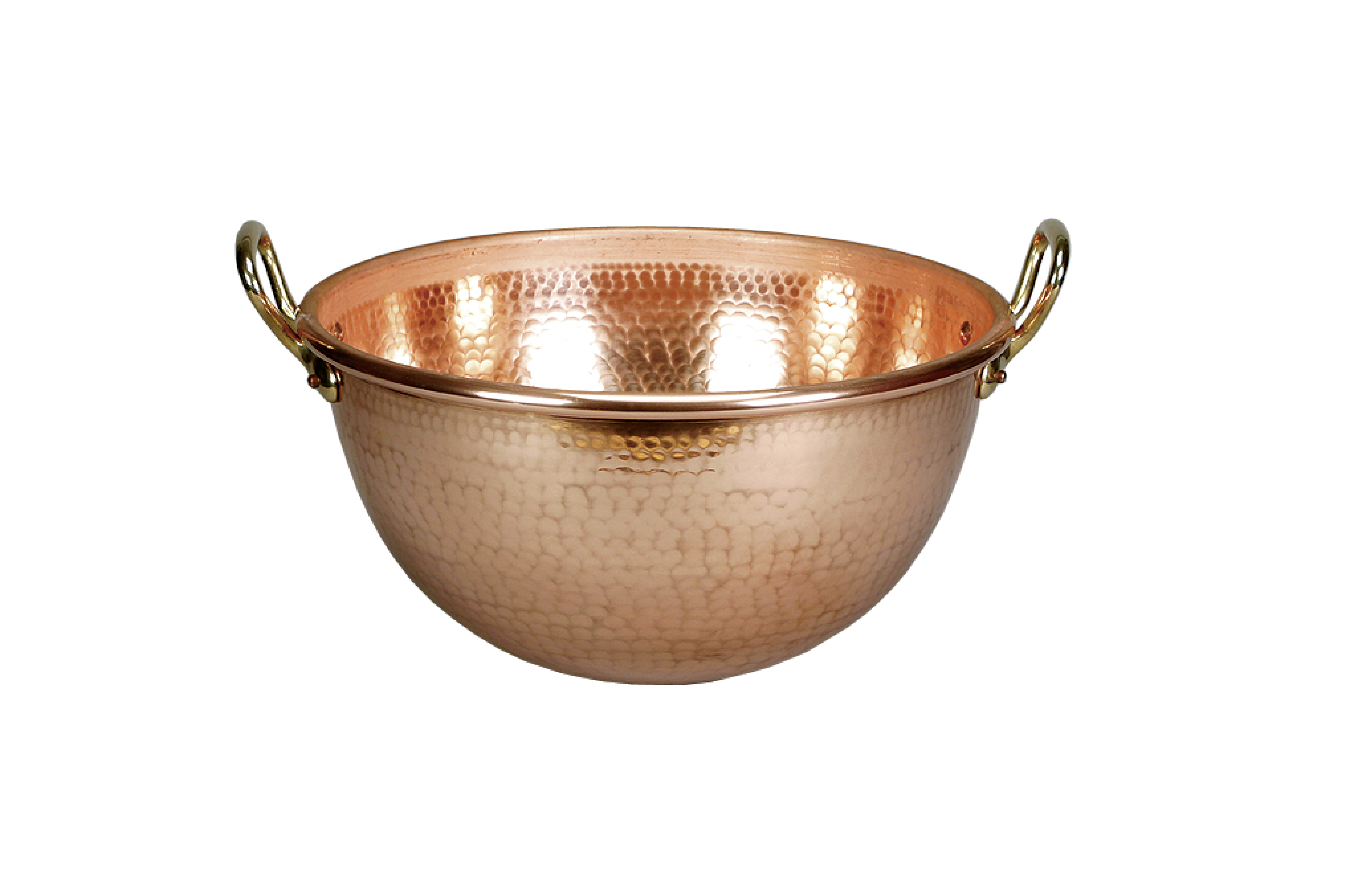 Kupfer- Eiweissschüssel mit Griffen, 300 mm/ 7,0 ltr.