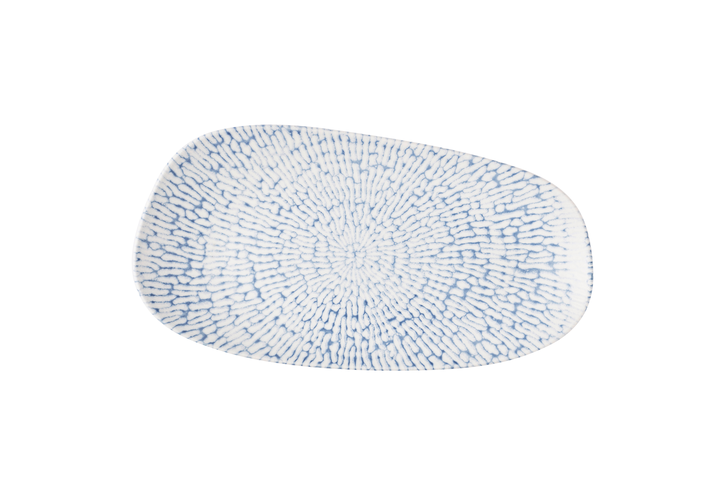 Churchill, Cascade : Indigo - Opal-Platte Organisch 35 x 18,5 cm