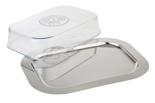 Tablett mit Haube FINESSE, 42 x 31 cm, 18/0 Edelstahl, ohne Griffe