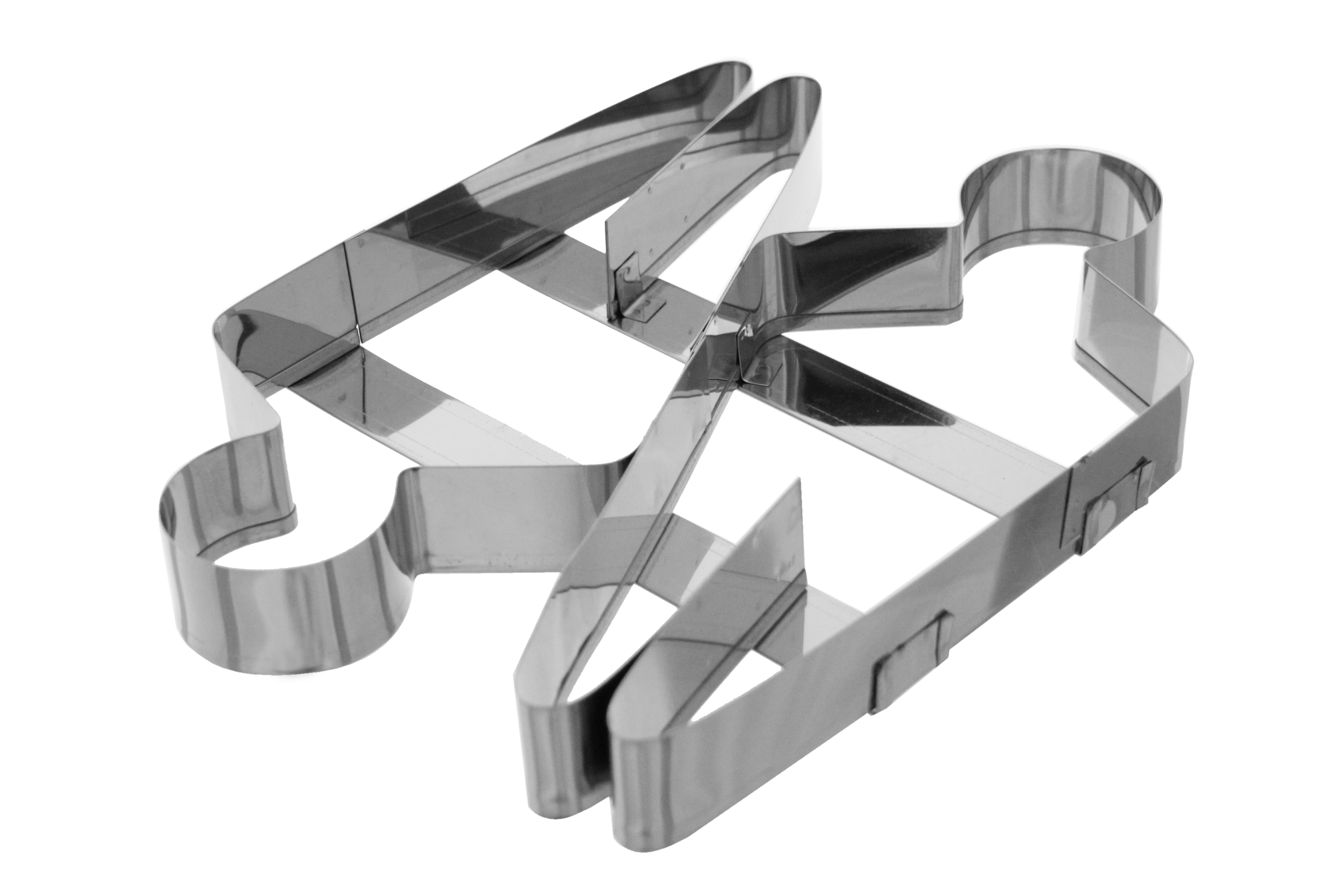 Ausstecher Stutenkerl Edelstahl, 250 x 220 x 30 mm