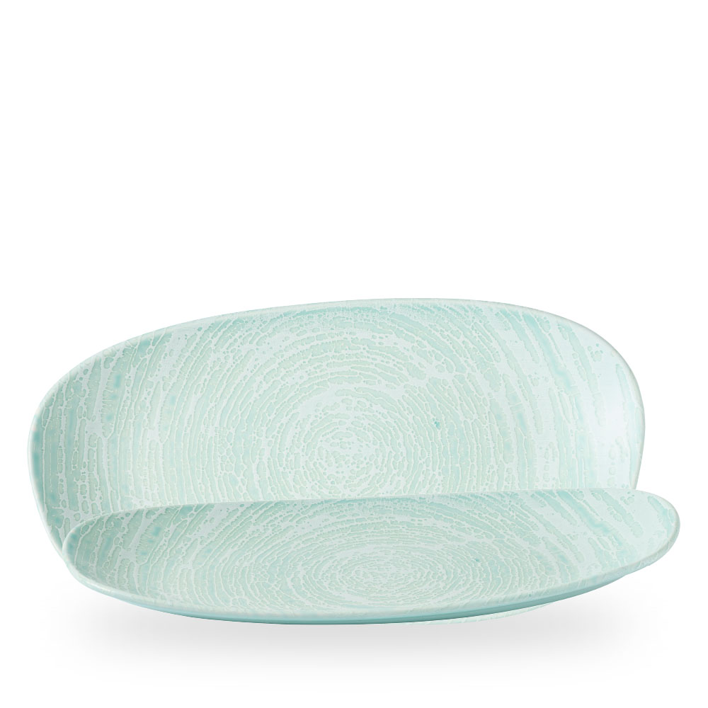 Churchill, Elements : Aqua - Opal Platte Organisch 35 x 18,5 cm