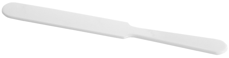 Bierschaumabstreifer, weißer SAN-Kunststoff, 23 x 2,5 cm