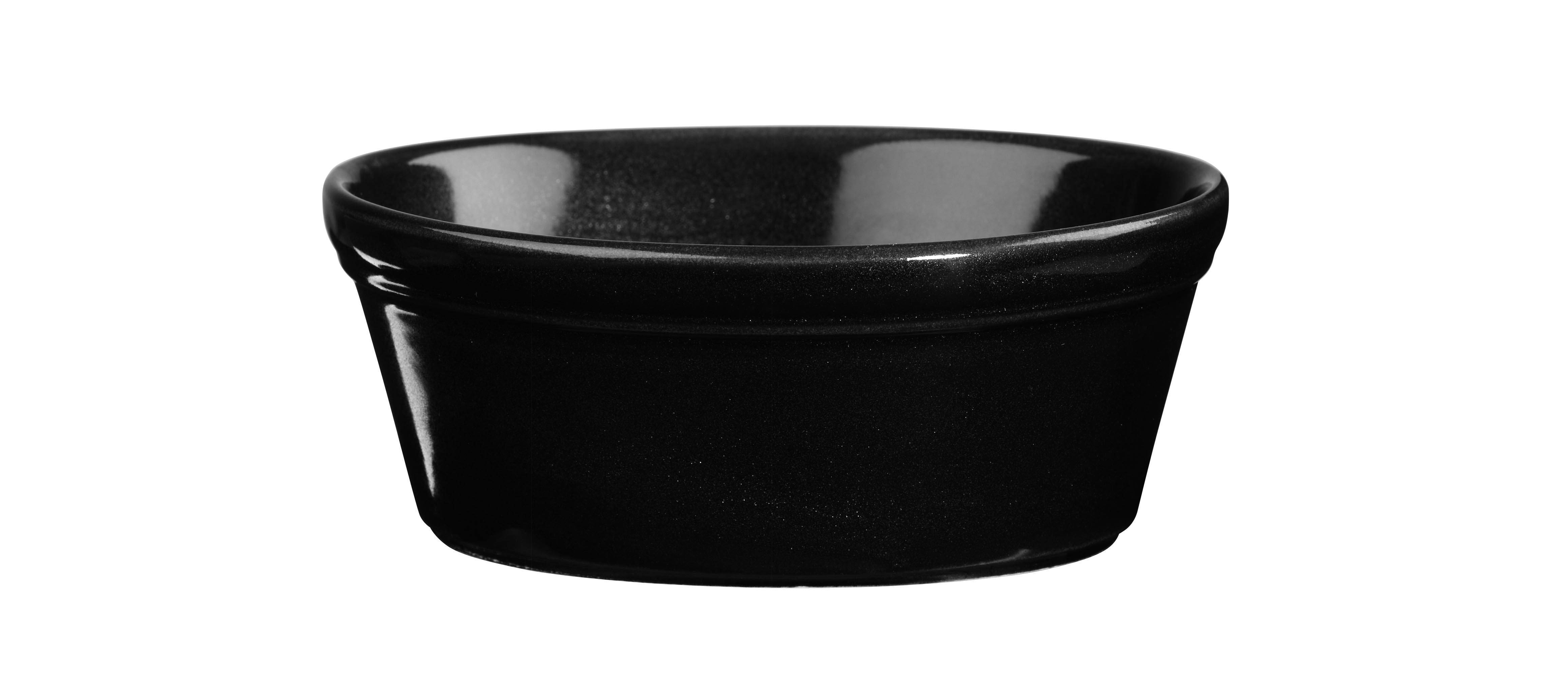 Churchill, Cookware - Backform rund, uni/ schwarz, 13,5 x 5 cm/ 0,5 ltr.