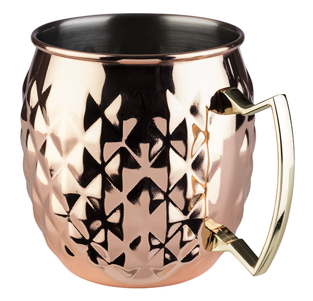 Becher MOSCOW MULE, Edelstahl, D: 9,5 cm, H: 10 cm, I: 0,5 ltr., Farbe: copper