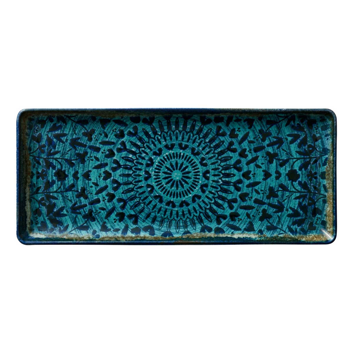 Heart & Soul, Mirage : Indigo - Platte rechteckig, 35 x 15 cm