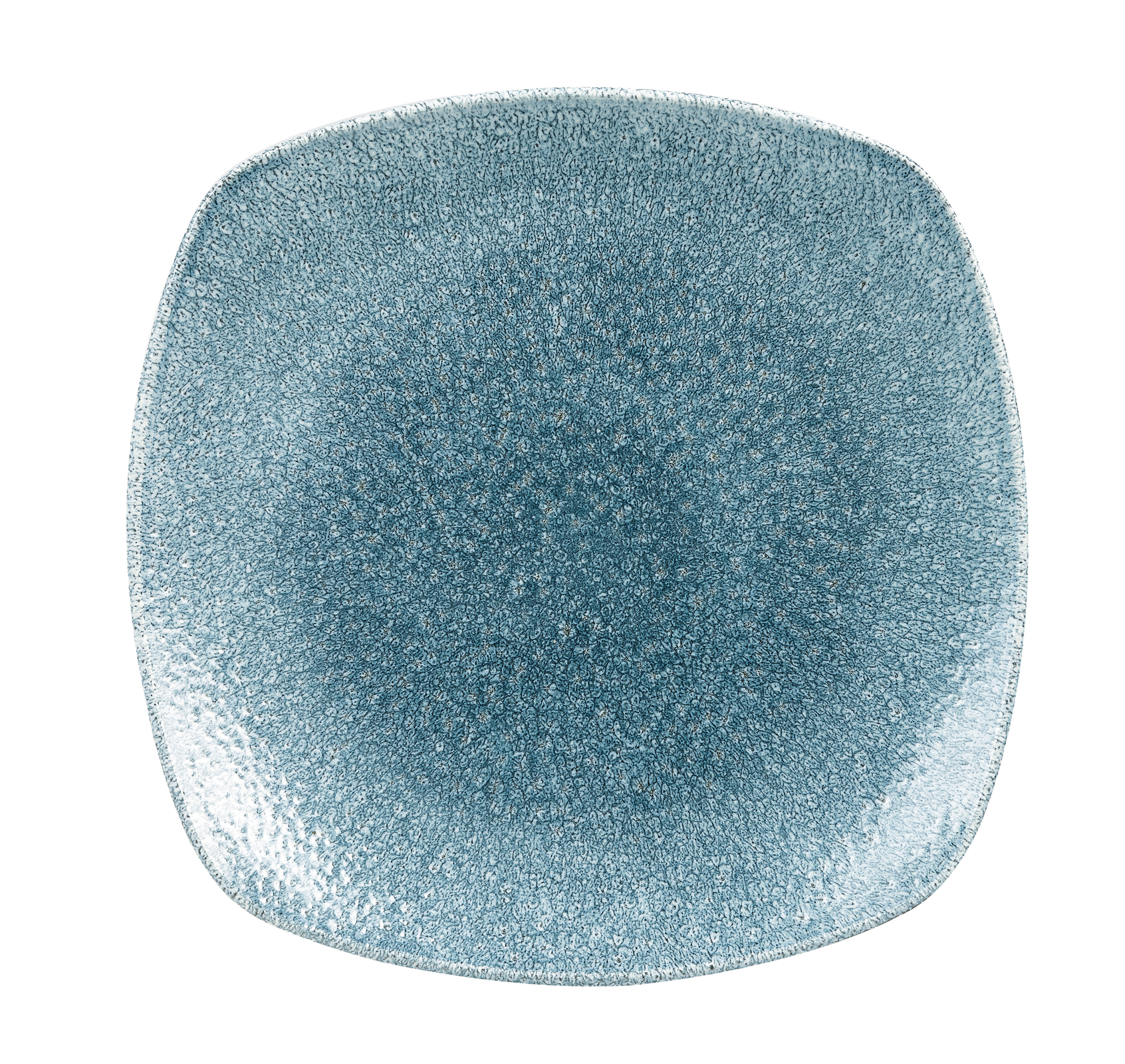 Churchill, Raku : Topaz Blue - Teller quadratisch 25,2 cm