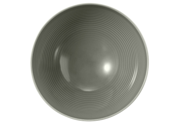 Seltmann Weiden, Beat : Perlgrau - Schüssel rund mit Relief, 15,5 cm/ 0,77 ltr.