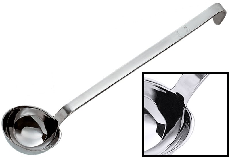 Schöpfkelle, Edelstahl, I: 0,125 ltr., D: 8 cm, Stiellänge: 32 cm