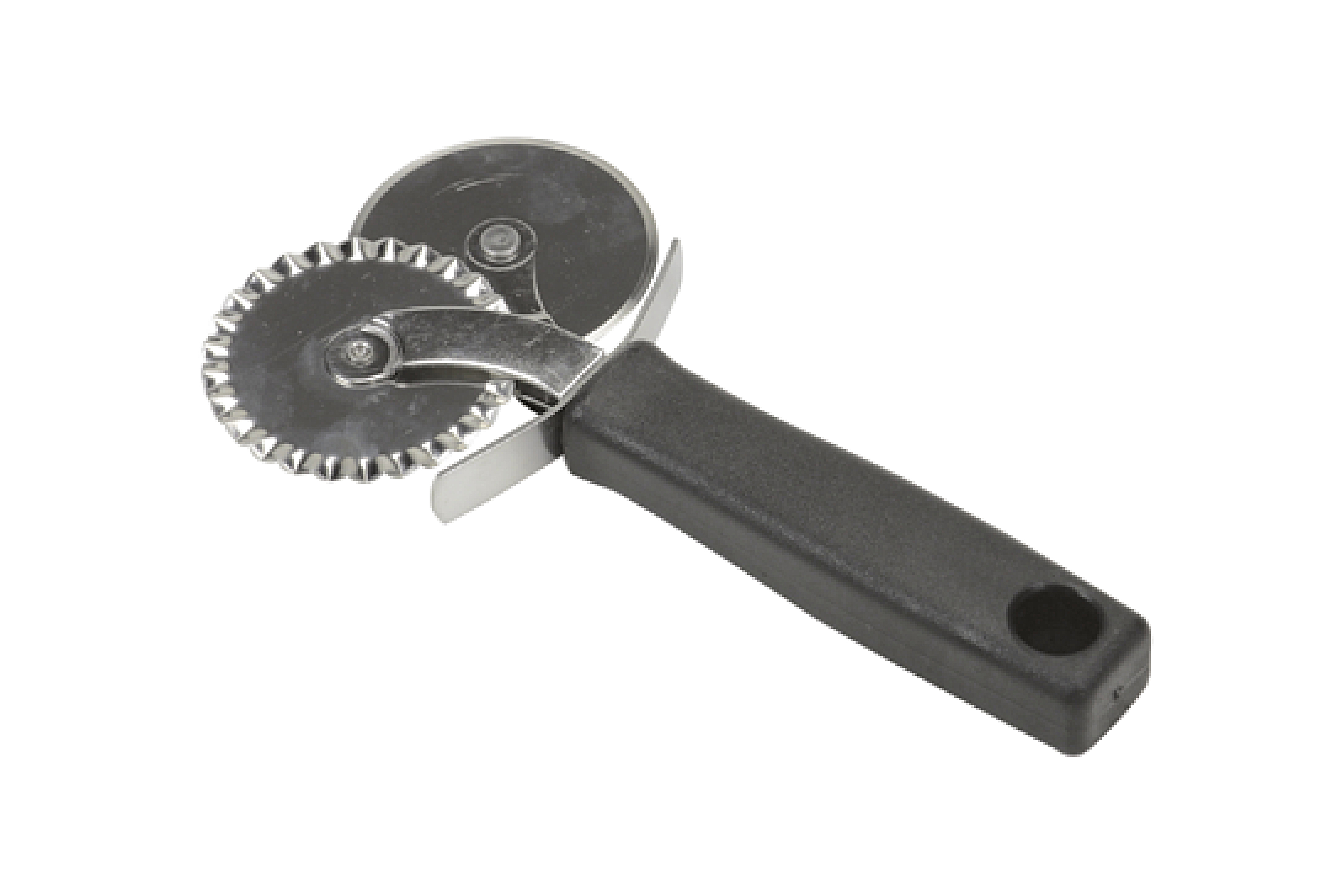 Teig- und Pizzaschneider, doppelt, glatt u. gewellt, 55 mm