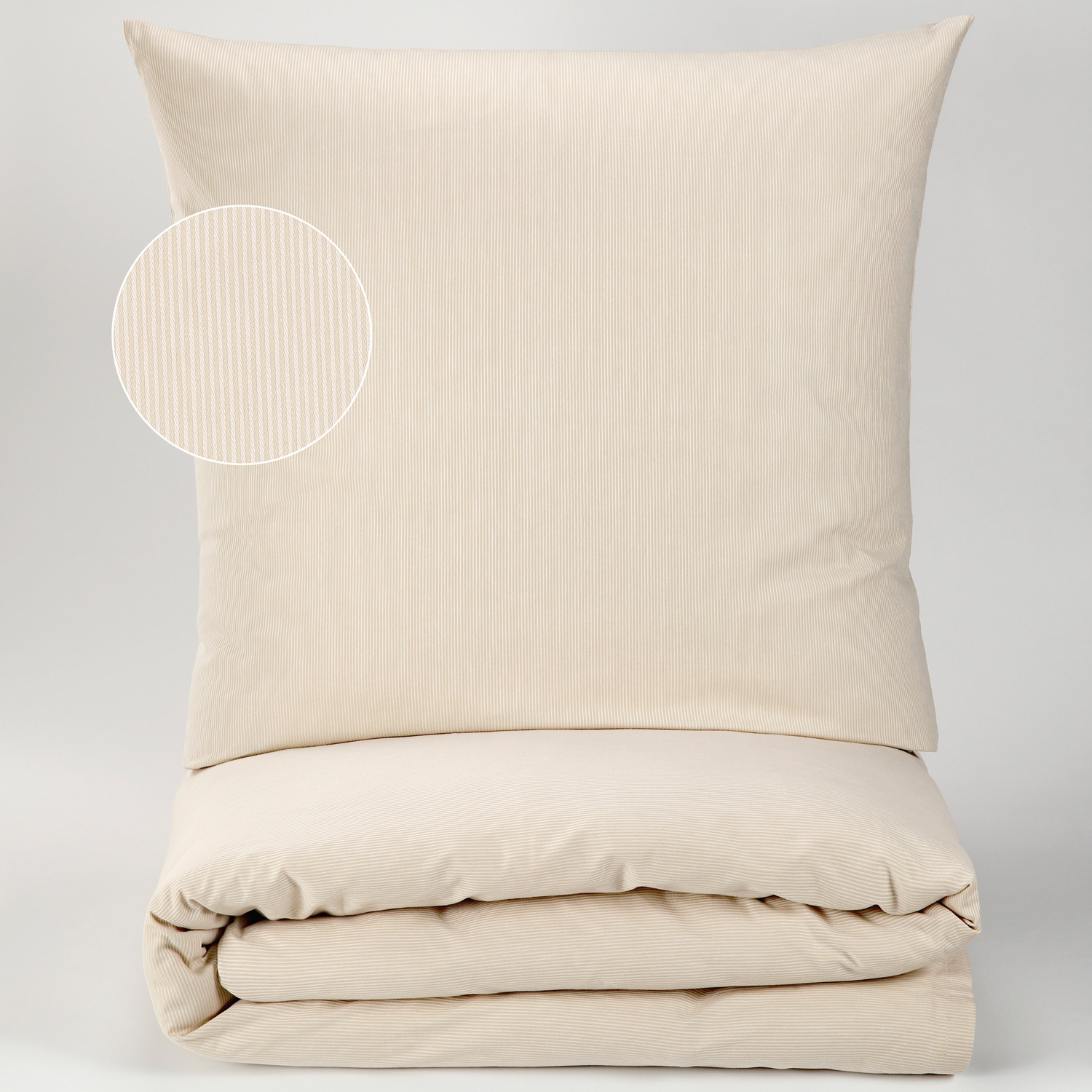 Kissenbezug Selma 155 g/ m² - Feinstreifen 2 mm